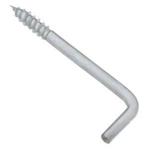 National Hardware Zinc-Plated Silver Steel 3-1/16 in. L Square Bend Hook 1 pk