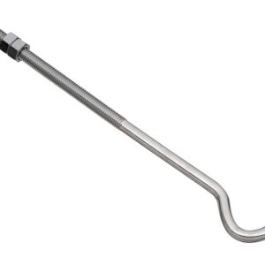 National Hardware Zinc-Plated Silver Steel 10 in. L Hook Bolt 135 lb 1 pk