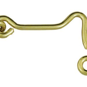 National Hardware Gold Solid Brass 2-1/2 in. L Hook and Eye 1 pk