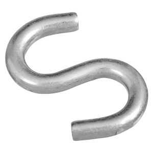 National Hardware Zinc-Plated Silver Steel 2 in. L Open S-Hook 125 lb 2 pk