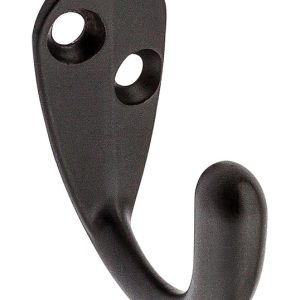 National Hardware 1.47 in. L Oil Rubbed Bronze Brown Zinc Clothes Hook 35 lb. cap. 1 pk