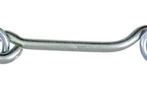 National Hardware 4 in. L Zinc-Plated Silver Steel Gate Hook w/Staples 1 pk
