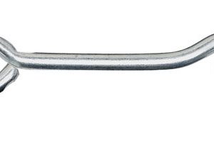 National Hardware 5 in. L Zinc-Plated Silver Steel Gate Hook w/Staples 1 pk