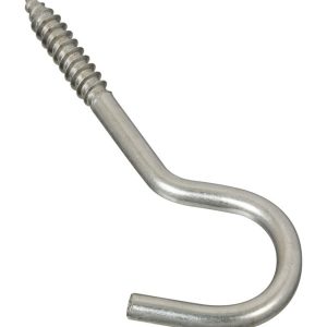 National Hardware Silver Stainless Steel 4-1/4 in. L Screw Hook 1 pk