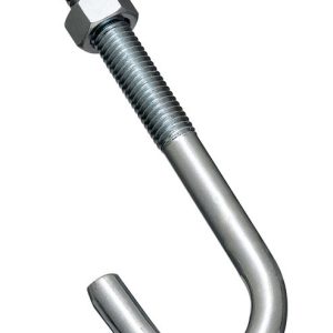 National Hardware Zinc-Plated Silver Steel 6 in. L J-Bolt 1 pk