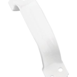 National Hardware 6-3/4 in. L Vinyl Coated White Steel Door Pull