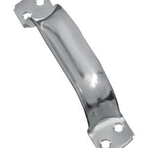 National Hardware 6-3/4 in. L Zinc-Plated Silver Steel Door Pull