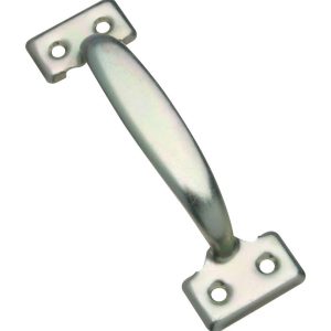 National Hardware 5-3/4 in. L Zinc-Plated Silver Steel Door Pull