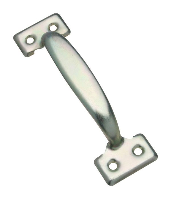 National Hardware 5-3/4 in. L Zinc-Plated Silver Steel Door Pull