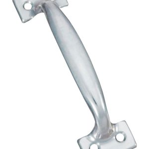 National Hardware 6-1/2 in. L Zinc-Plated Silver Steel Door Pull