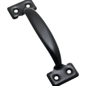 National Hardware 5-3/4 in. L Black Steel Door Pull