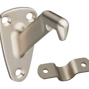 National Hardware Silver Zinc Die Cast w/Steel Strap Handrail Bracket