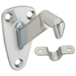 National Hardware Silver Zinc Die Cast w/Steel Strap Handrail Bracket 3.31 in. L 250 lb