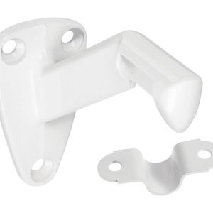 National Hardware White Zinc Die Cast w/Steel Strap Handrail Bracket