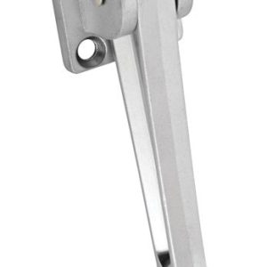 National Hardware Zinc w/Rubber Tip Satin Chrome Silver Kick-Down Door Holder Mounts to door