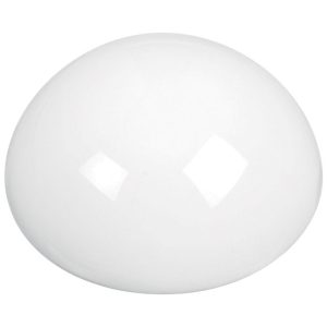 National Hardware Plastic White Soft Round Door Stop Mounts to wall 2.25 in.