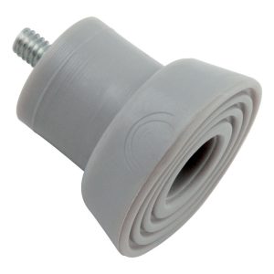 National Hardware Rubber Gray Door Stop Replacement Tip Mounts to door