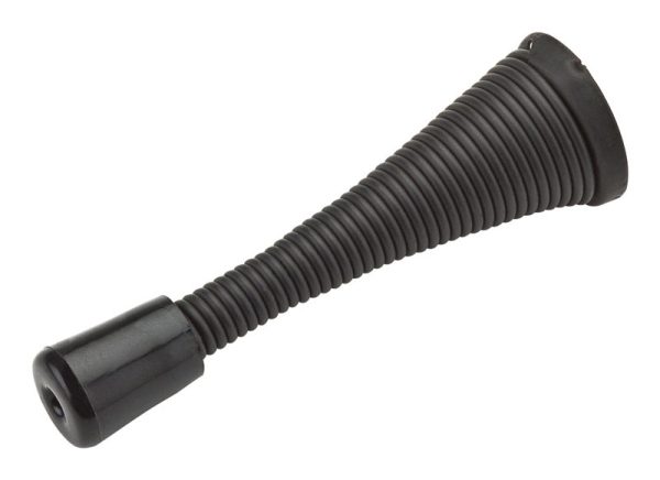 National Hardware 3 in. L Steel w/Rubber Tip Oil Rubbed Bronze Brown Spring Door Stop Mounts to wall