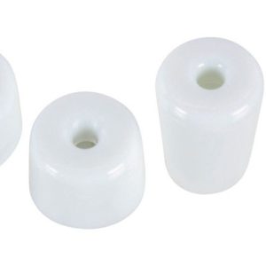 National Hardware Rubber White Door Stop Tip Kit Set Mounts to door and wall