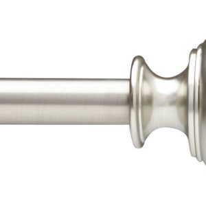 Umbra Nickel Silver Curtain Rod 48 in. L X 88 in. L