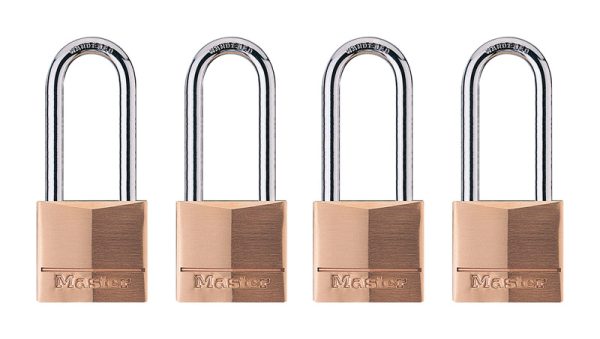 Master Lock 1-9/16 in. W Brass 4-Pin Tumbler Padlock Keyed Alike
