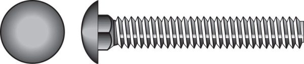 Hillman 5/16 in. X 4-1/2 in. L Zinc-Plated Steel Carriage Bolt 50 pk