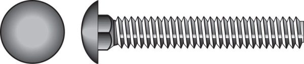 Hillman 1/2 in. X 2 in. L Zinc-Plated Steel Carriage Bolt 50 pk