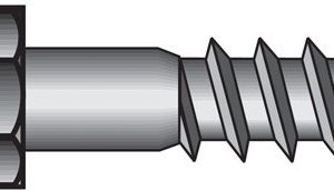 Hillman 1/4 in. X 5 in. L Hex Zinc-Plated Steel Lag Screw 100 pk