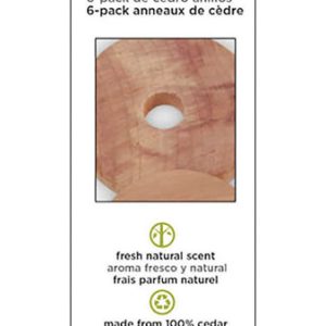 Honey-Can-Do 3/8 in. H X 2 in. W X 2 in. L Wood Cedar Hanger Rings