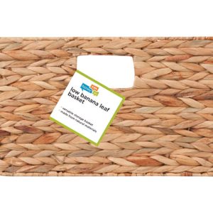 Honey-Can-Do Banana Leaf 15 in. L X 15 in. W X 8 in. H Brown/Natural Storage Basket