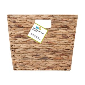 Honey-Can-Do Banana Leaf 15 in. L X 15 in. W X 12 in. H Brown/Natural Storage Basket