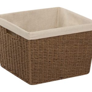Honey-Can-Do 13 in. L X 15 in. W X 10 in. H Brown Rope Basket