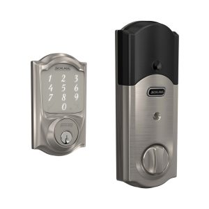 Schlage Satin Nickel Steel Electronic Deadbolt