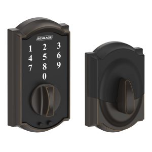 Schlage Aged Bronze Steel Electronic Keypad Entry Lock
