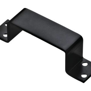 National Hardware Gloss Black Hot Rolled Steel Closed Bar Holder 1 pk