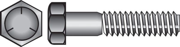 Hillman 1/4 in. D X 1/2 in. L Heat Treated Zinc Steel Hex Head Cap Screw 100 pk