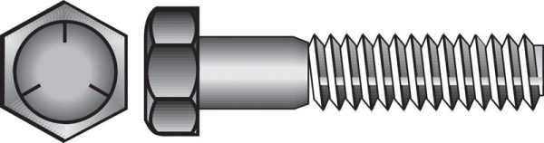 Hillman 1/4 in. D X 2-1/2 in. L Heat Treated Zinc Steel Hex Head Cap Screw 100 pk
