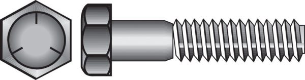 Hillman 1/4 in. D X 3-1/2 in. L Heat Treated Zinc Steel Hex Head Cap Screw 100 pk