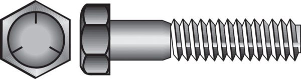 Hillman 5/16 in. D X 3/4 in. L Heat Treated Zinc Steel Hex Head Cap Screw 100 pk
