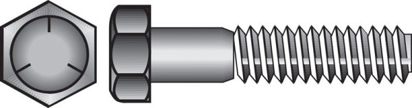 Hillman 5/16 in. D X 1 in. L Heat Treated Zinc Steel Hex Head Cap Screw 100 pk