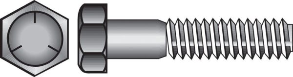 Hillman 5/16 in. D X 4 in. L Heat Treated Zinc Steel Hex Head Cap Screw 50 pk