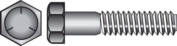 Hillman 3/8 in. D X 2-1/2 in. L Heat Treated Zinc Steel Hex Head Cap Screw 50 pk