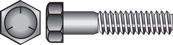 Hillman 7/16 in. D X 2 in. L Heat Treated Zinc Steel Hex Head Cap Screw 50 pk