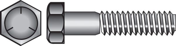 Hillman 7/16 in. D X 4 in. L Heat Treated Zinc Steel Hex Head Cap Screw 25 pk