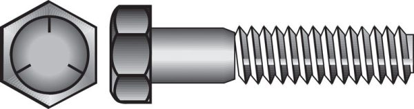 Hillman 1/2 in. D X 1-1/4 in. L Heat Treated Zinc Steel Hex Head Cap Screw 50 pk
