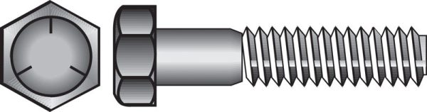 Hillman 1/2 in. D X 2-1/2 in. L Heat Treated Zinc Steel Hex Head Cap Screw 25 pk