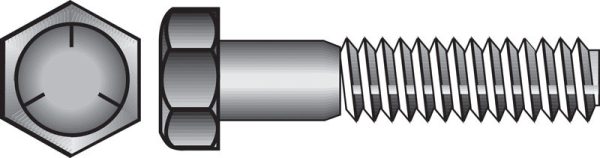 Hillman 1/2 in. D X 3-1/2 in. L Heat Treated Zinc Steel Hex Head Cap Screw 25 pk