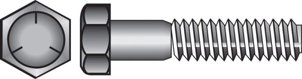 Hillman 3/8 in. D X 3-1/2 in. L Heat Treated Zinc Steel Hex Head Cap Screw 50 pk