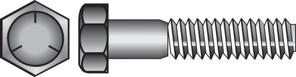 Hillman 3/8 in. D X 4-1/2 in. L Heat Treated Zinc Steel Hex Head Cap Screw 50 pk