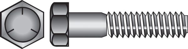 Hillman 1/2 in. D X 4-1/2 in. L Heat Treated Zinc Steel Hex Head Cap Screw 25 pk